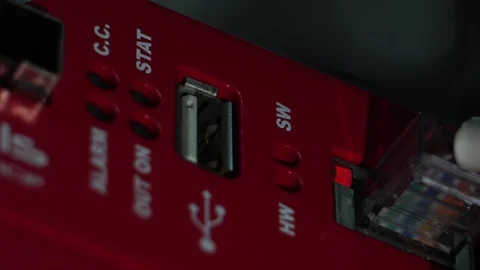 Network cables in server footage 4K Видео 127920017