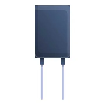 Network capacitor icon, cartoon style Stock Illustration