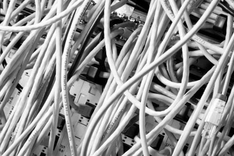 Network center concept Stock Photos