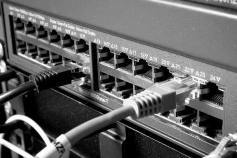 Network center concept Stock Photos
