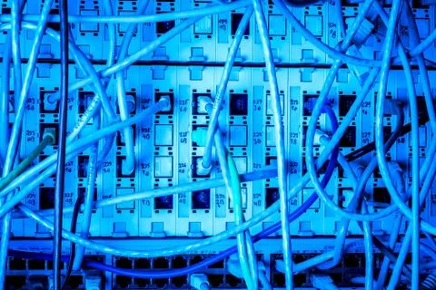 Network center concept Stock Photos