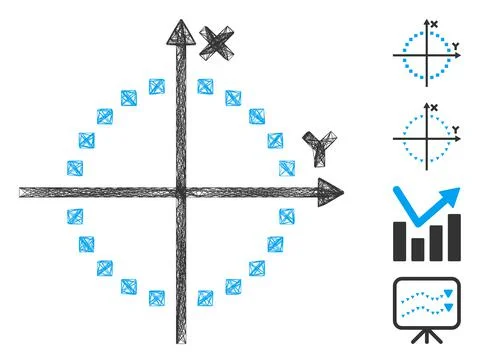 Network Circle Plot Vector Mesh Ilustración de archivo