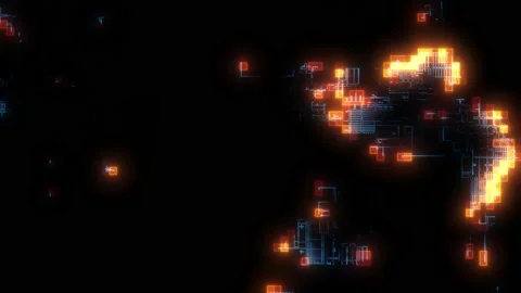 Network Circuit Background Stock Footage 160133208