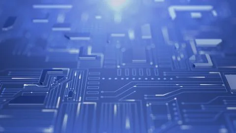 A network of circuit board イラスト素材