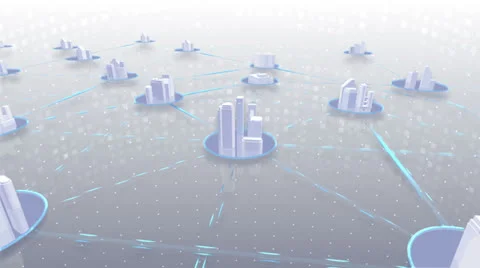 Network City 6Be HD Stock Footage