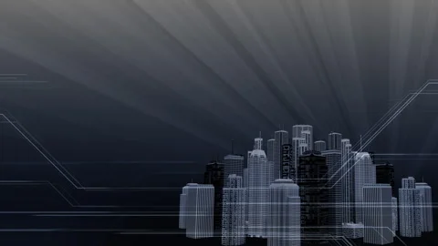 Network city communication technology business CG background Et2 Vídeos de archivo 280737832