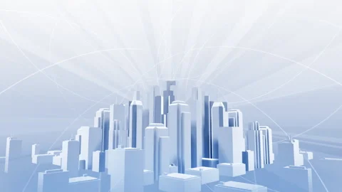 Network city communication technology business CG background An1 Stock Footage 280739694