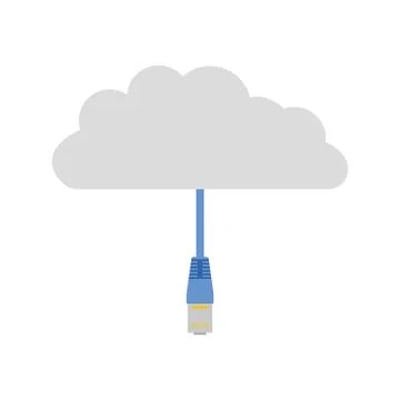 Network Cloud  Icon 스톡 일러스트