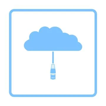 Network Cloud  Icon Illustrazione stock