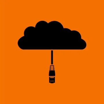 Network Cloud  Icon Stock Illustration