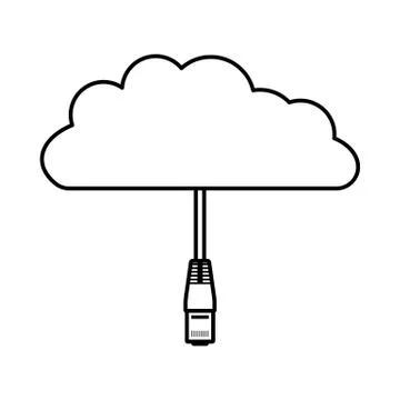 Network Cloud Icon 스톡 일러스트