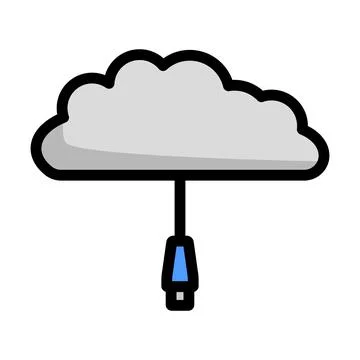Network Cloud Icon Stock Illustration