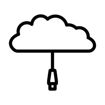 Network Cloud Icon Stock Illustration