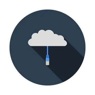Network Cloud Icon Illustrazione stock