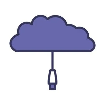 Network Cloud Icon Stock Illustration
