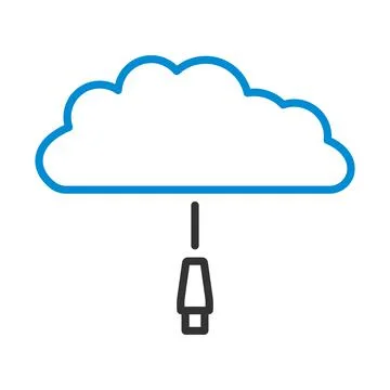 Network Cloud Icon 스톡 일러스트