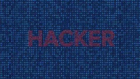 Network code data technology and hackers Illustrazione stock