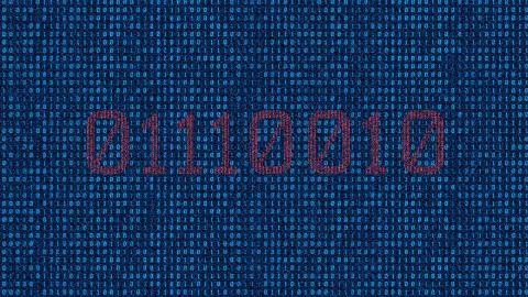 Network Code Data Technology and Code Illustrazione stock