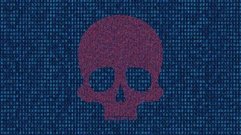 Network Code Data Technology and Skeleton Illustrazione stock