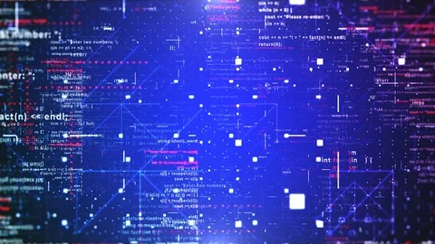 Network Code Space. Data Network Connection. Global Network Connection. Stock Footage 102381341