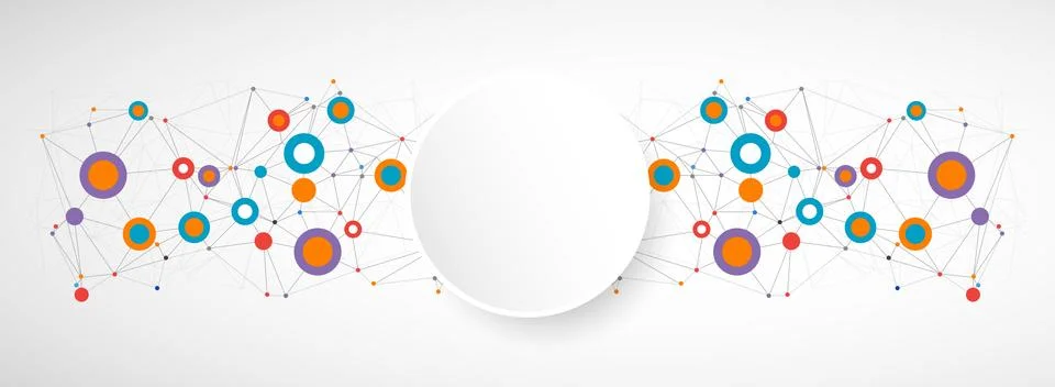 Network color technology communication background. Stock Illustration