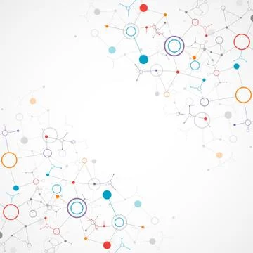 Network color technology communication background Stock Illustration