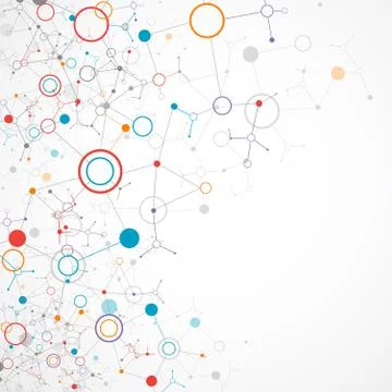 Network color technology communication background Stock Illustration