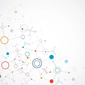 Network color technology communication background Stock Illustration