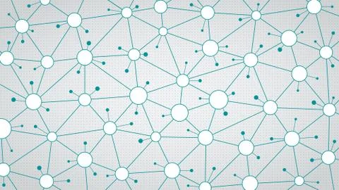 Network communication light background. Illustration of abstract social network Stock Illustration