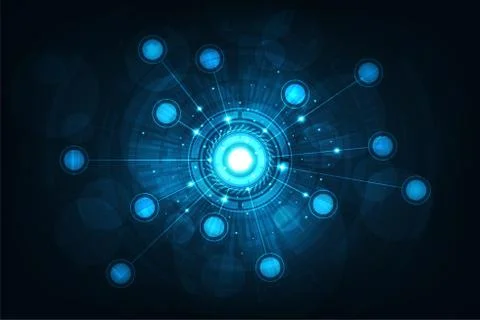 Network of communication systems. Stock Illustration