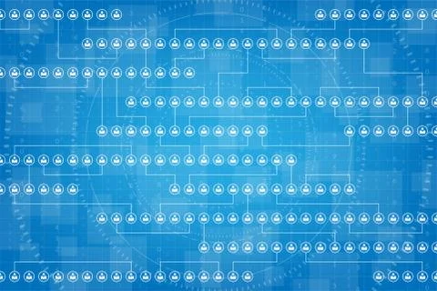 The network of communication systems is vast. Stock Illustration