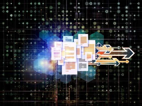 Network Components Ilustración de archivo