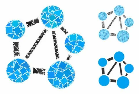 Network Composition Icon of Tremulant Items Ilustração Stock
