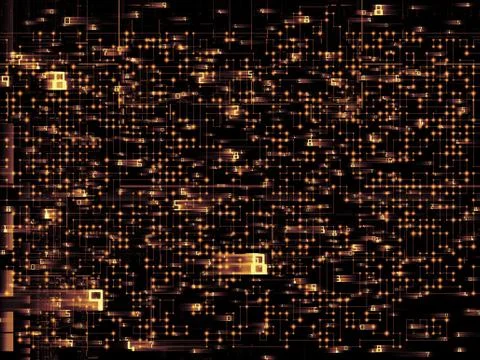 Network Composition Illustrazione stock
