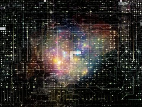 Network Composition 库存插图
