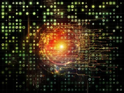Network Composition Ilustración de archivo