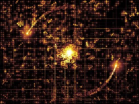 Network Composition Stock Illustration