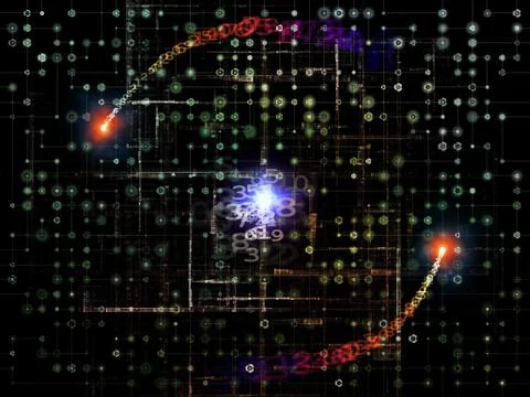 Network Composition Illustrazione stock