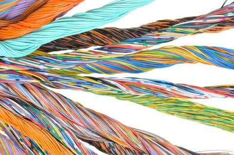 Network computer cables Foto stock