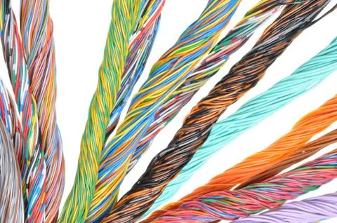 Network computer cables Foto stock