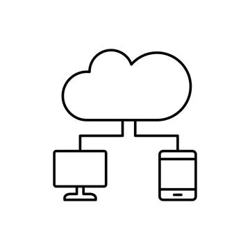 Network, computer, SEO icon. Simple line, outline vector elements of commerce Stock-Illustration