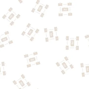 Network computer users communication glyph seamless pattern 스톡 일러스트