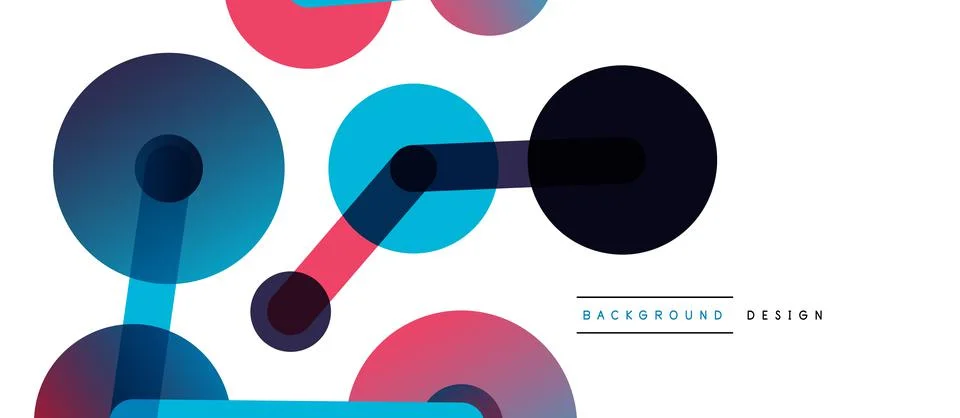 Network concept abstract background. Dots connection. Big data idea. Business Illustrazione stock