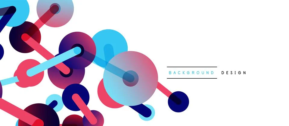 Network concept abstract background. Dots connection. Big data idea. Business Stock Illustration