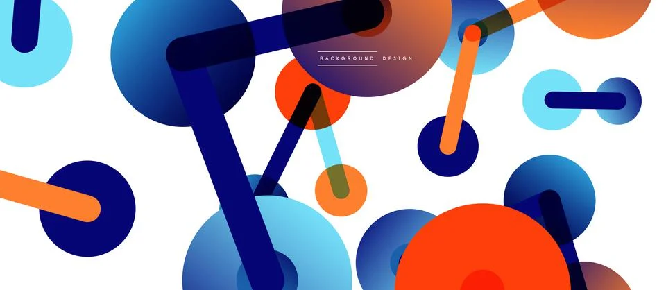 Network concept abstract background. Dots connection. Big data idea. Business Stock Illustration