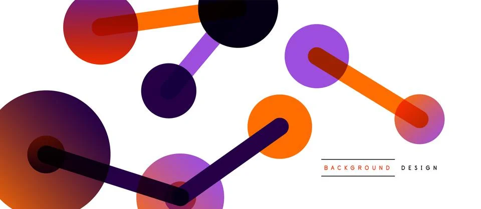 Network concept abstract background. Dots connection. Big data idea. Business Illustrazione stock