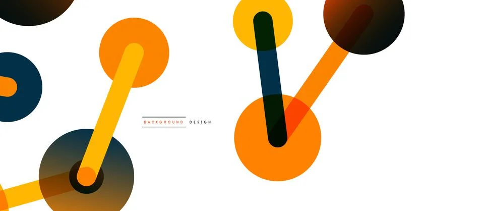 Network concept abstract background. Dots connection. Big data idea. Business Stock Illustration