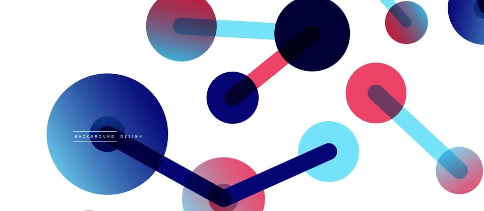 Network concept abstract background. Dots connection. Big data idea. Business Stock Illustration