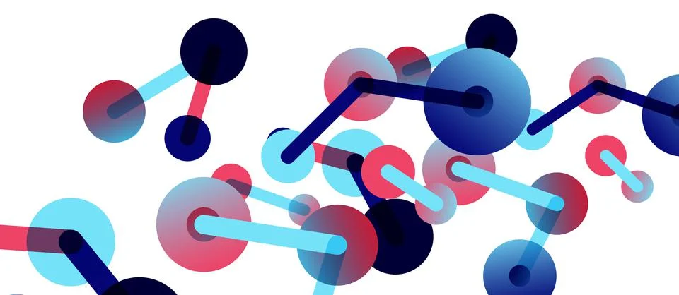 Network concept abstract background. Dots connection. Big data idea. Business Stock Illustration