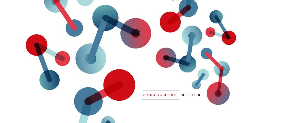 Network concept abstract background. Dots connection. Big data idea. Business Illustrazione stock